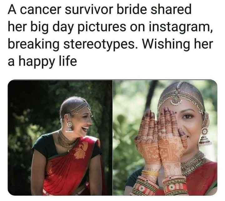 More Power to this Cancer survivor beautiful bride - 1