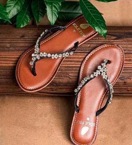 Embellished Flip Flops goes well with everything right? - 1