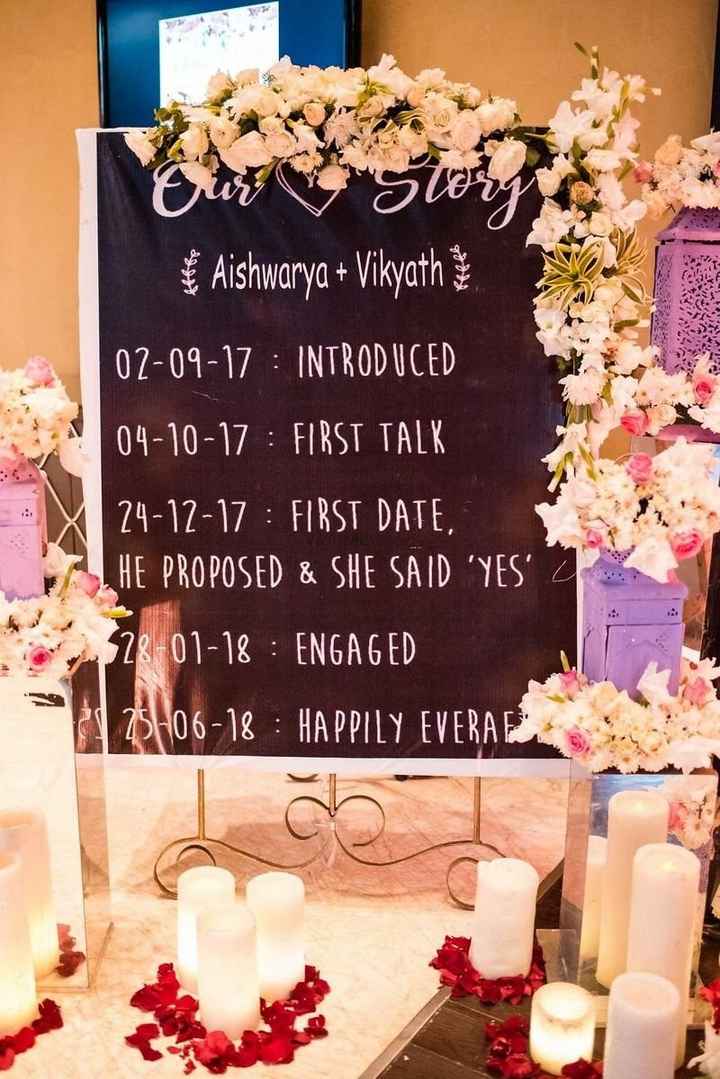 And this love story timeline board has my heary and I am defintely going to have one at my own weddi