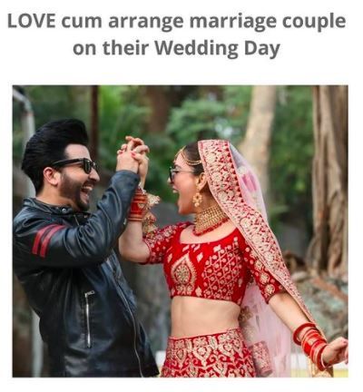 Is yours a love cum arrange marriage or just arrange marriage? - 1