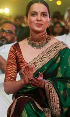 What kinda blouse to wear with elaborate choker neck pieces - 1