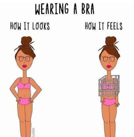 That's right!! How it feels wearing a bra, described the best! - 1