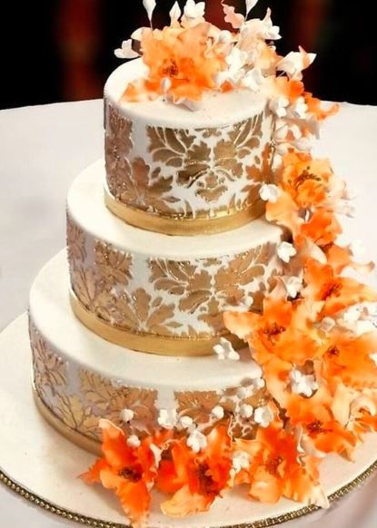 Such a tiered and heavily decorated wedding cake or that elegant and satiny simple one? 2