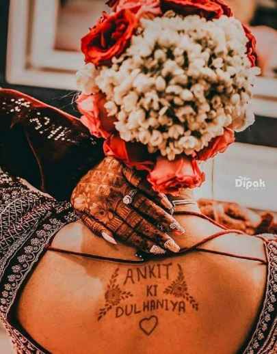 Check this "ankit Ki Dulhaniya" mehendi tattoo🔥 - 1