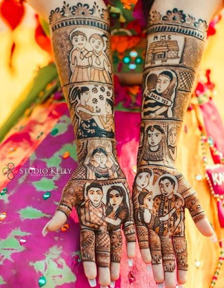 Mehendi design that tells your love story!✨ - 1
