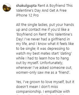 This valentines day "boyfriend on Rent" 🤣🤣 - 1