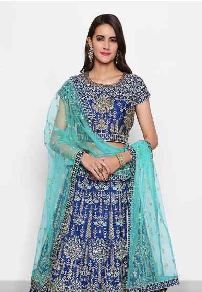 Blue lehenga