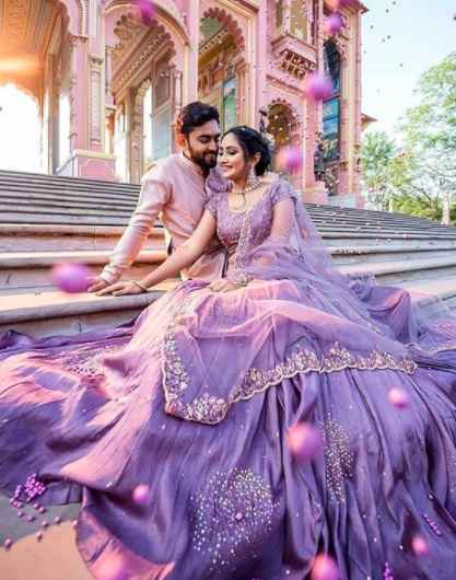 Gleam In a Purple Lehenga! - 1