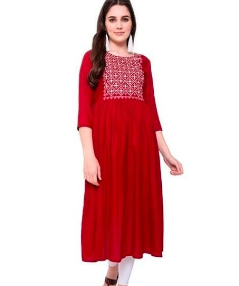 Maroon palazzo over a red kurta? 1
