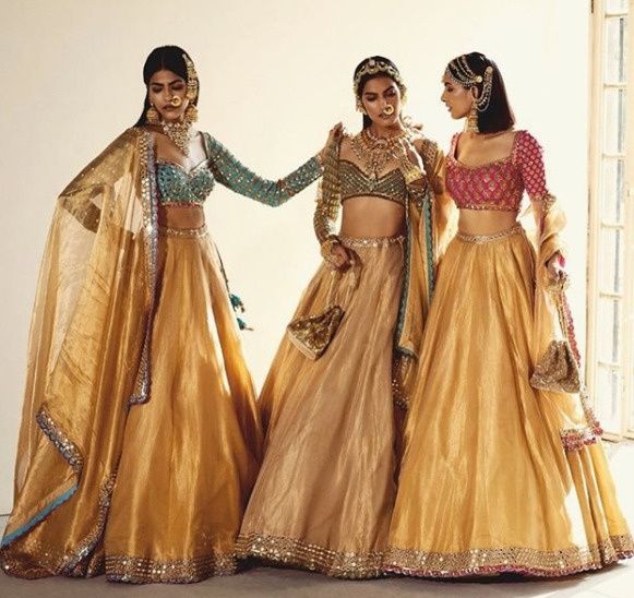 Gold lehengas for all the Baby dolls sone di 1