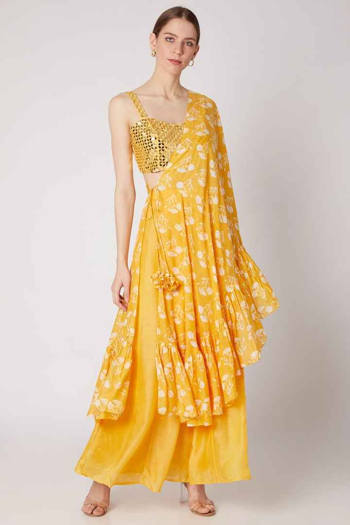 Dresses for Haldi function - 1
