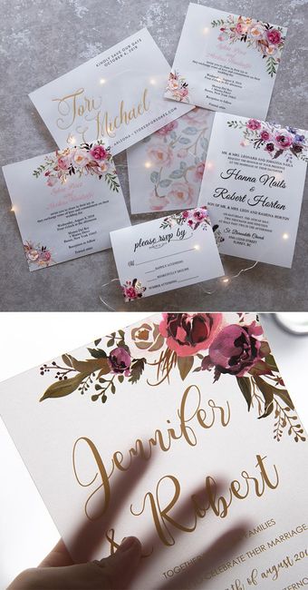 Floral Invite Cards