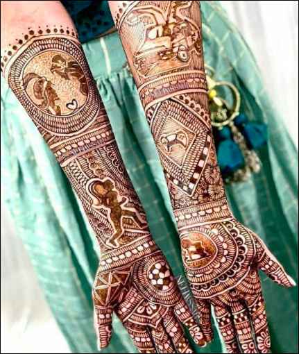 Just look at the detailing of this lovely mehndi design! 😍 - 1