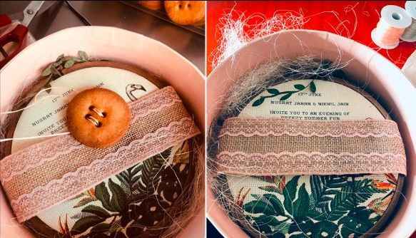 What a pretty invite box!! - 1