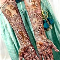 Just look at the detailing of this lovely mehndi design! 😍 - 1