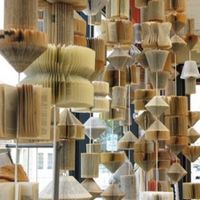 all type new art work old book paper hanging lantern home and party resort  decoration 