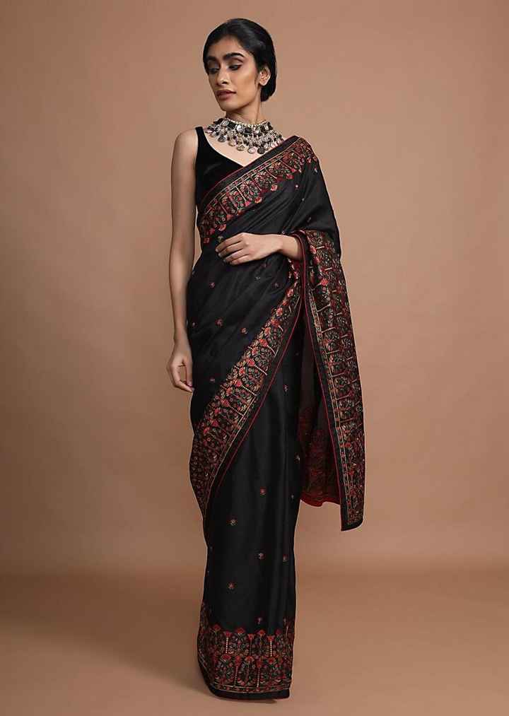 Black Saree Designs! - 1