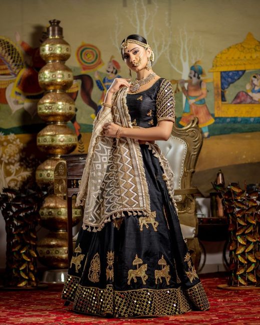 Looking for black and gold lehenga 1