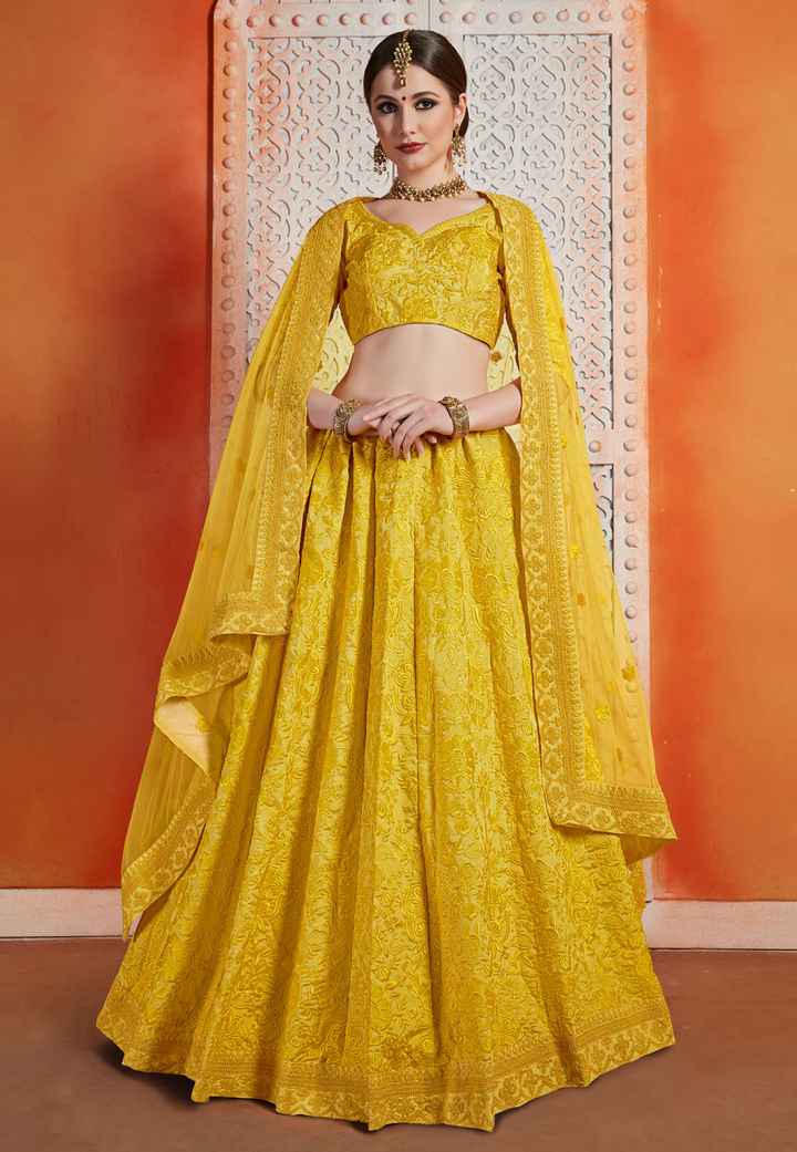 Looking for yellow lehenga for mom - 1