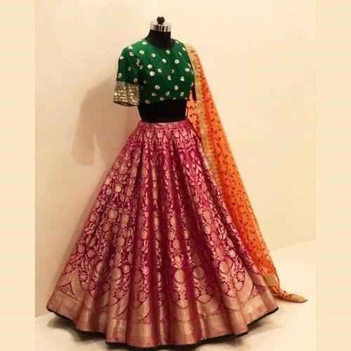 Brocade lehenga designs - 2