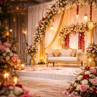 Luxury Wedding Stage Decoration in Bangalore | Vaividya Events & Entertainment