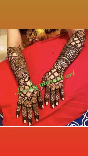 Lucky Mehandi Art home service 3