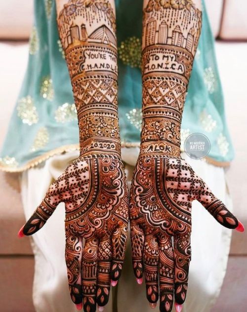 F.r.i.e.n.d.s Mehndi design looks beautiful! 1