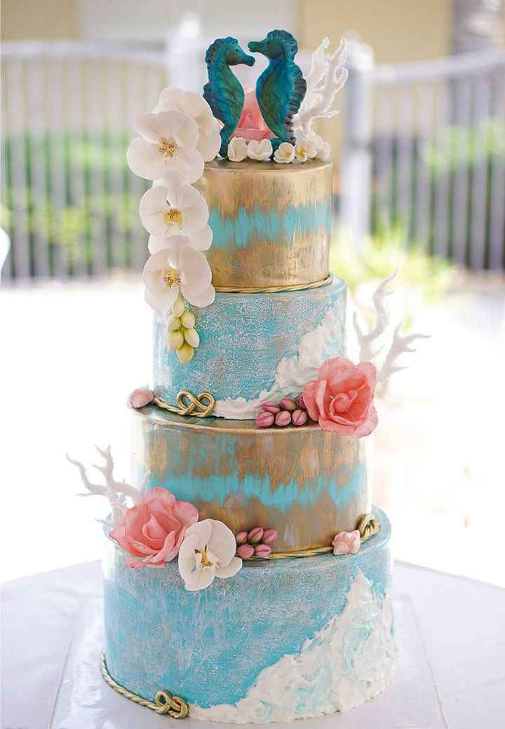 Best cake designs for beach wedding? - 1