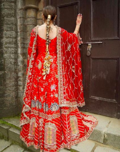 i am totally in love with this oh-so-pretty crimson lehenga! - 3