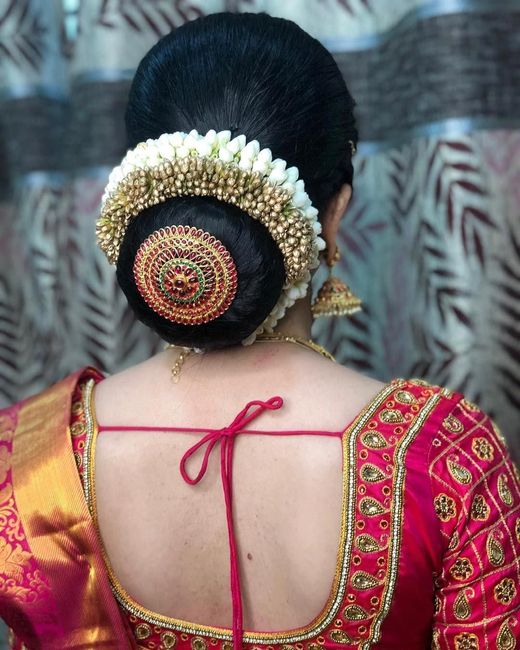 Hairstyle with saree 1