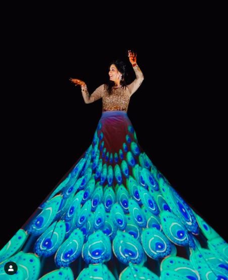 3D mapped Lehenga shot!! 1