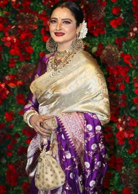 Wedding saree inspiration from Rekha's evergreen saree looks? - 1