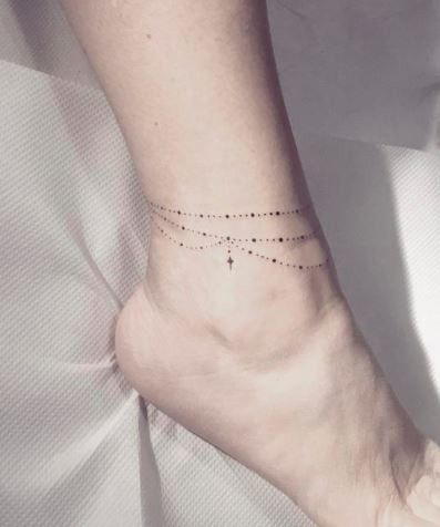 How about getting a permanent tattoo on ankle? 3