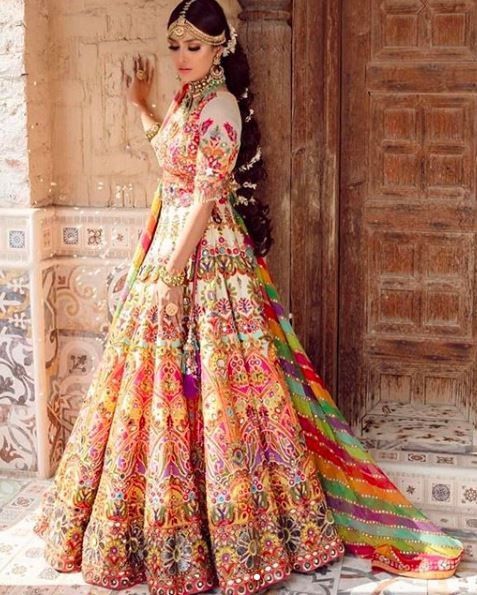 What a Gorgeous Colourful Lehenga is it!! 1