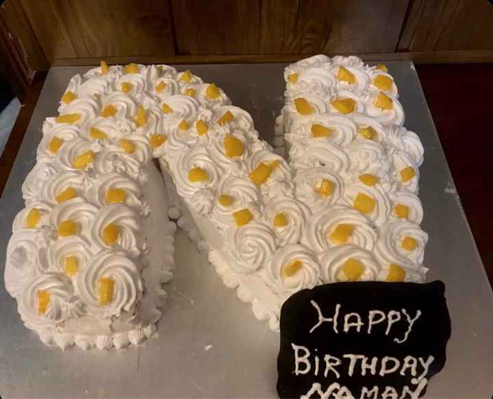 Hey guys, how about getting a Monogram cake for my love's birthday? - 1