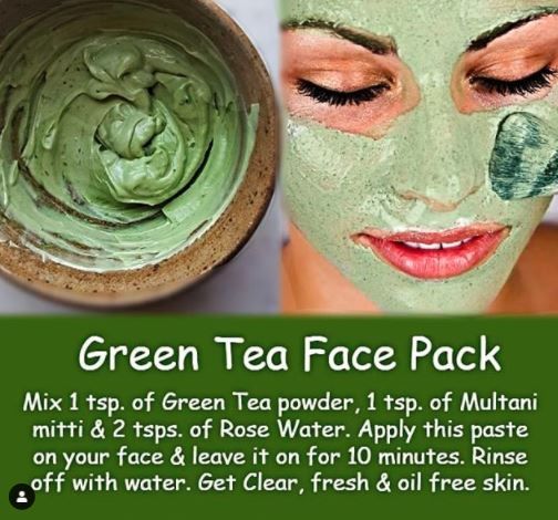 Green tea facepack 1