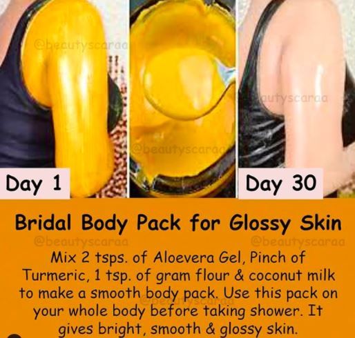 Bridal body pack for glossy skin! 1