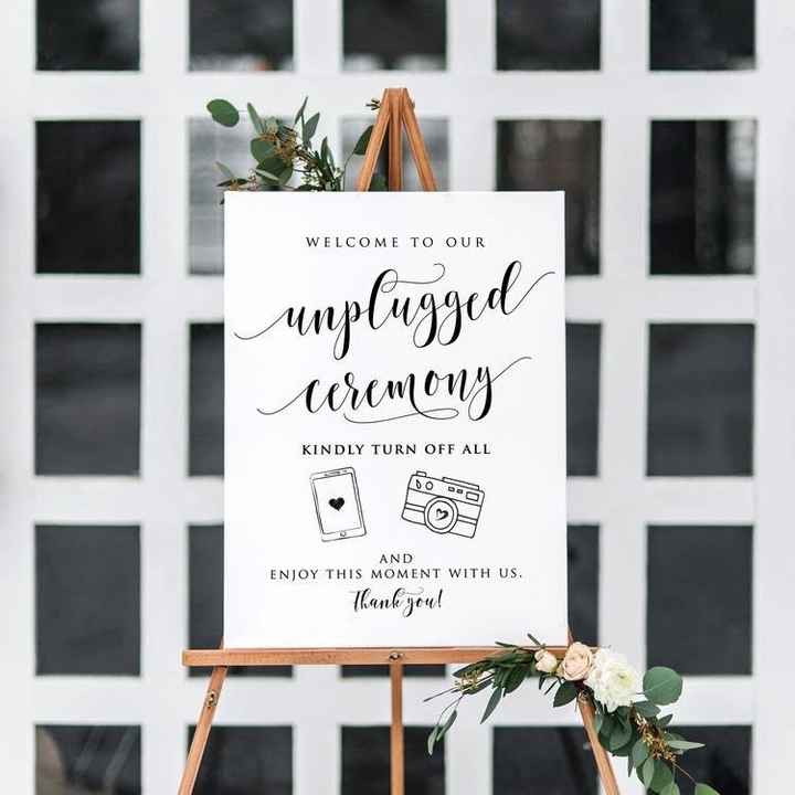 No phone on the wedding day! - 1