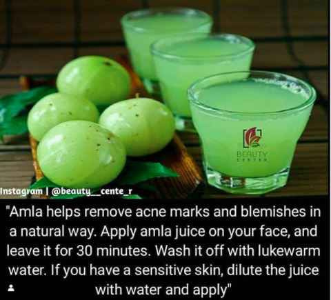 Amla Juice works in getting rid of blemishes naturally! - 1