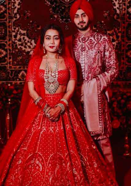 Neha kakkar and Rohanpreet rocked their wedding day look!😍 - 2