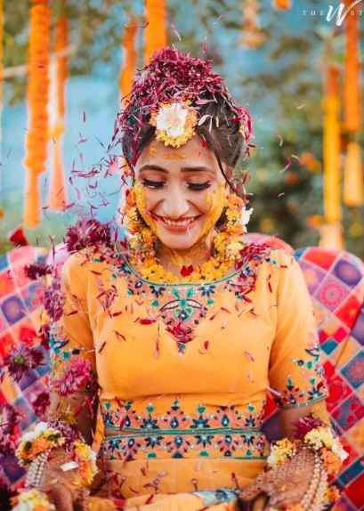 Loved this portrait from Dhana's Haldi😍😍 - 1
