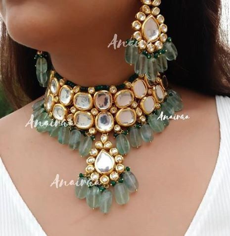 Loving this Beautiful neckpiece set with flourite beads - 1