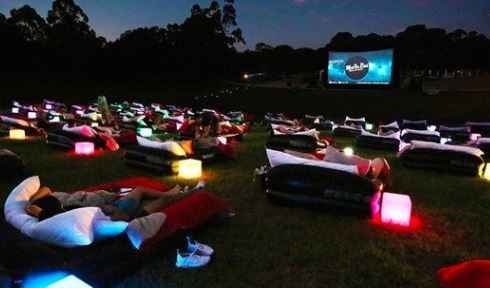 i wish to watch a movie in an outdoor bed cinema sometimes - 1