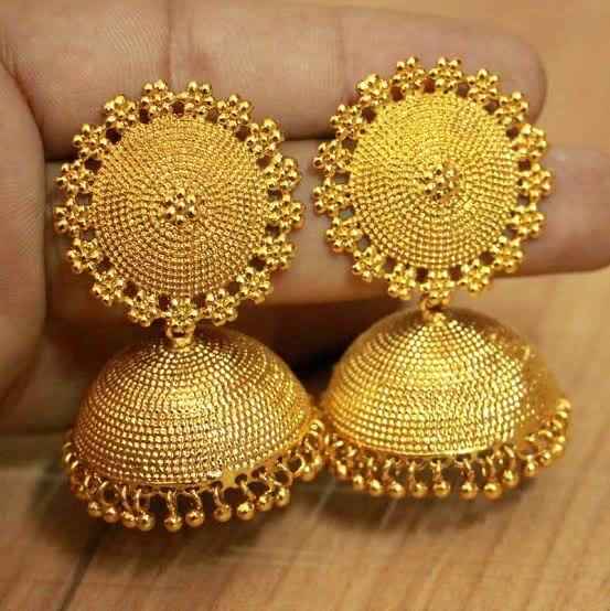 i have never had, jhumkas of gold or diamond! - 1