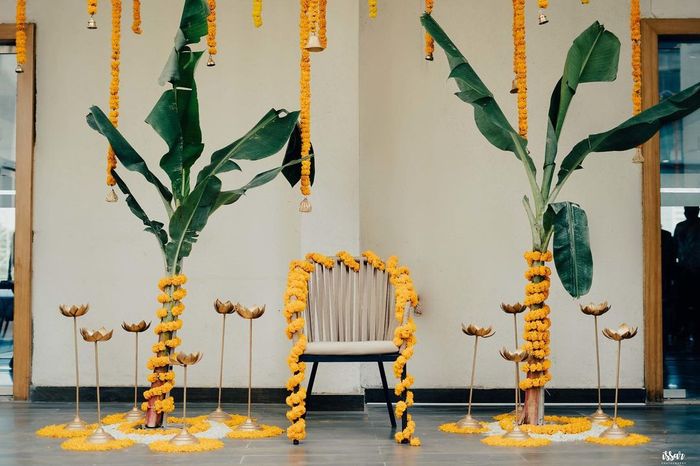 This Haldi Decor Looks So Simple and Pretty! - 1