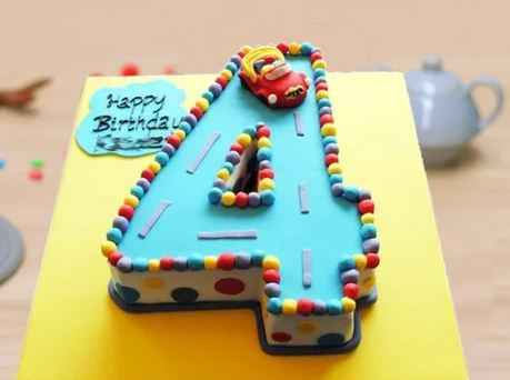 Number Theme Cake