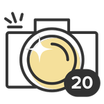 Shutterbug. Photographers take note! Your photos are an inspiration to us all. This badge is granted when you’ve posted 20 photos.