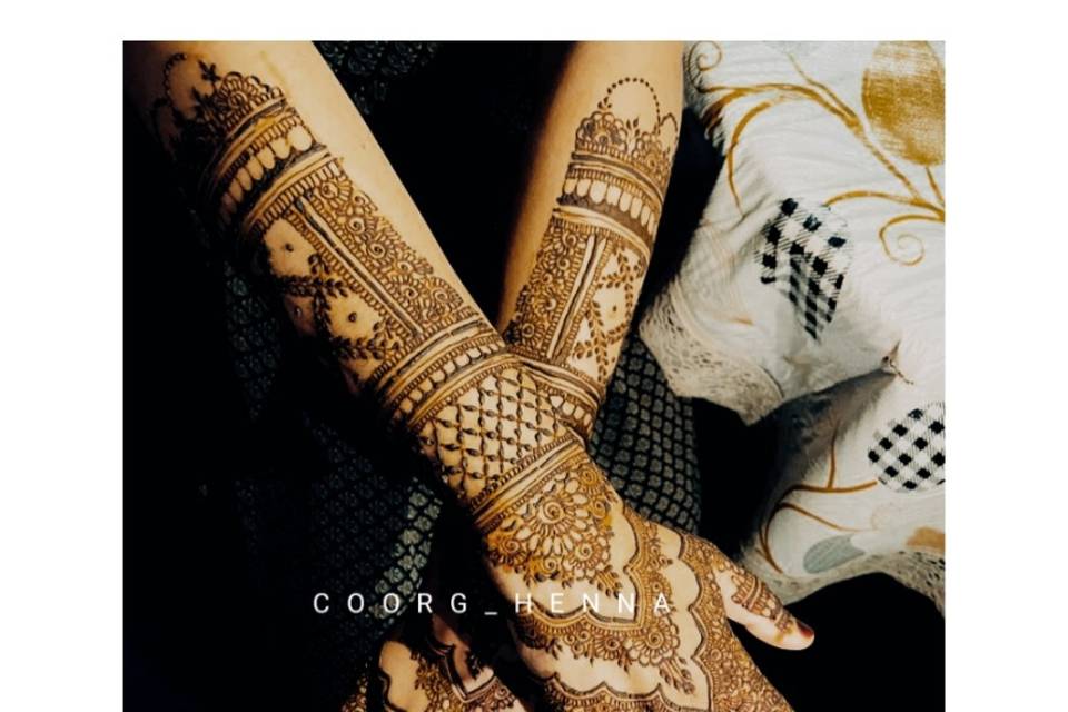 Intricate mehndi design