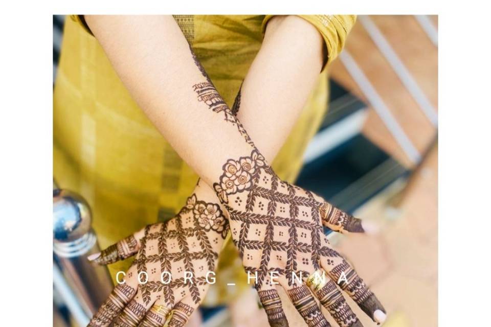 Semi bridal mehndi