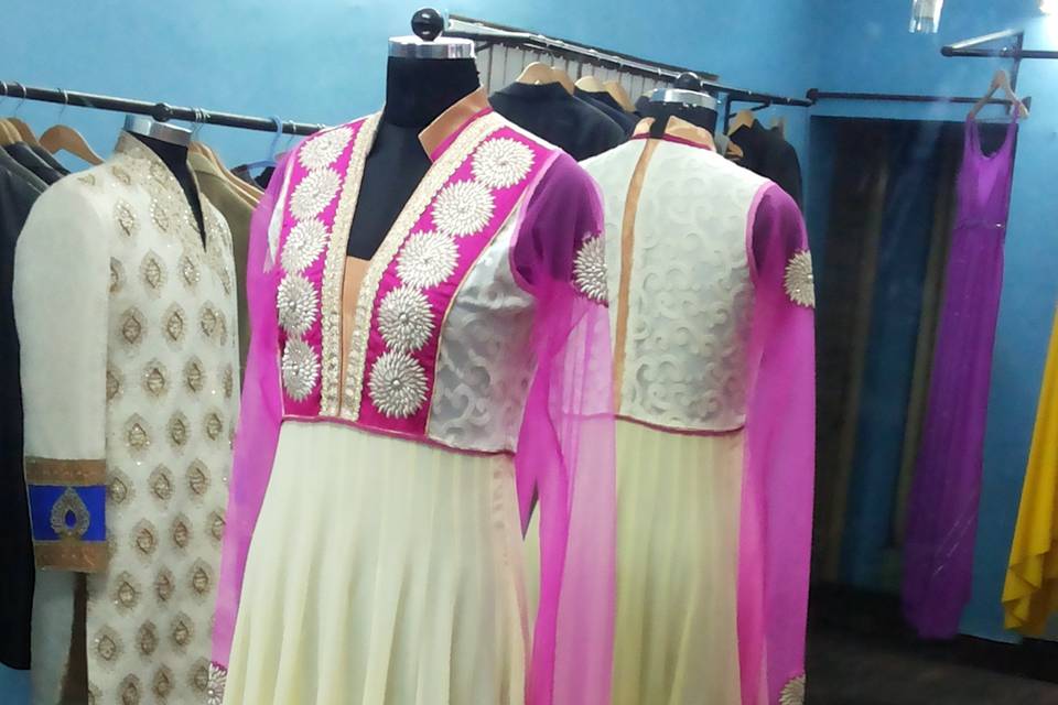 Long anarkali dress